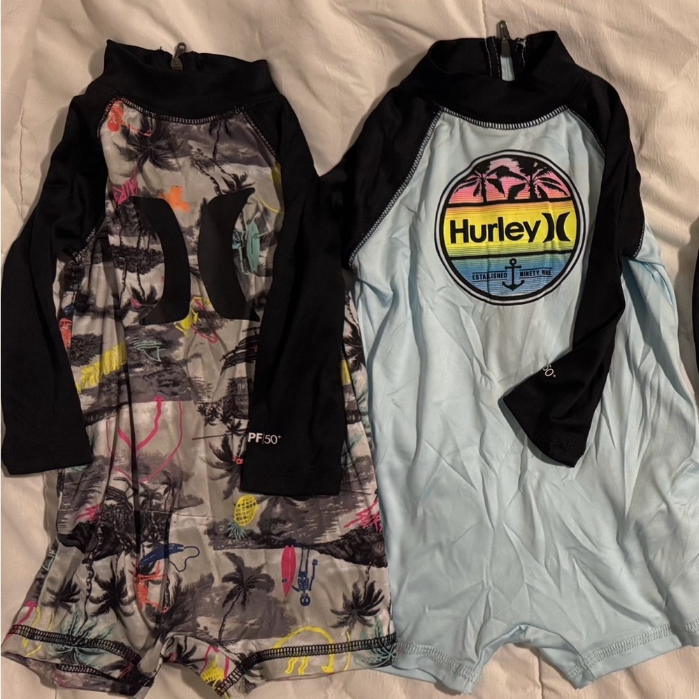 Hurley Nike Rash long sleeve rash guard swimsuits 2 3 months